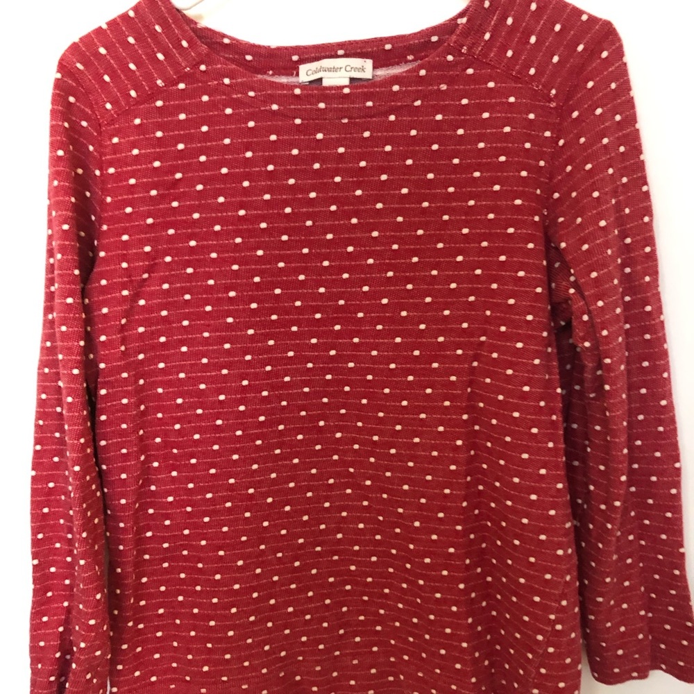 Red polka dot Sweater